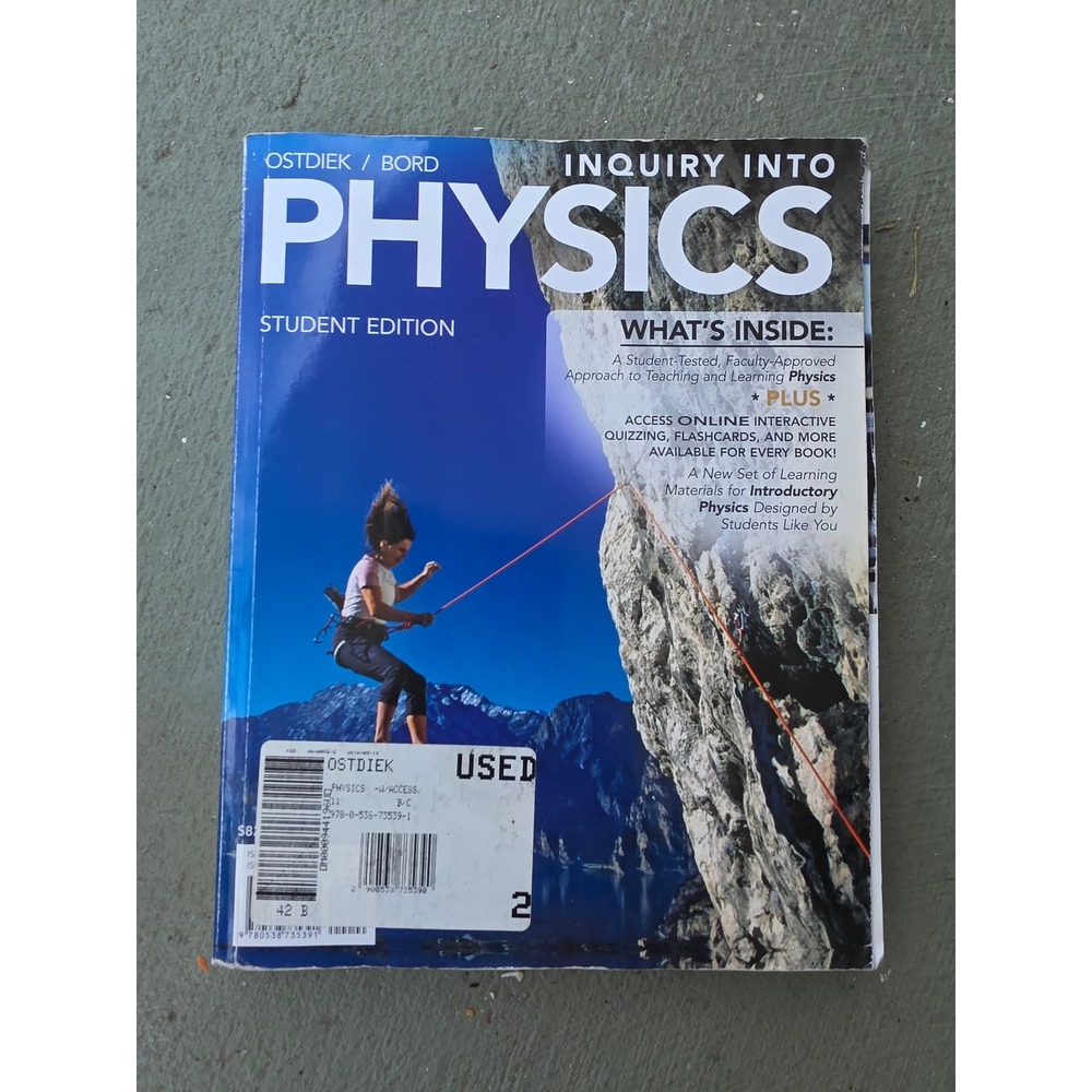 Inquiry Into Physics Student Edition Ostdiek Bord Textbook 9780538735391 Z1